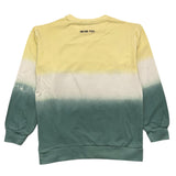 Never Too – Mehrfarbiges, dreifarbiges Sweatshirt mit Rundhalsausschnitt für Kinder