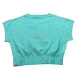 Hinnominate T-Shirt Girocollo tinta unita con Stampa Verde Acqua per Bambina 3646M0114 VERDE ACQUA HINNOMINATE 