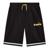 Diadora Bermuda einfarbig mit schwarzem Logo-Print für Kinder