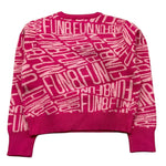 FUN & FUN maglia girocollo tinta unita con stampe in contrasto Fuxia per Bambina FNBSW15587 FUXIA FUN & FUN 