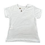 Babyvip T-Shirt Tinta Unita con Bottoni per Neonato T7766 BIANCO BABYVIP 