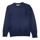 TRUSSARDI maglia girocollo tinta unita con logo Blu per Bambino TBA25011MA BLU TRUSSARDI 