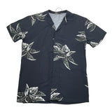 I'M Brian Einfarbiges Halbarm-Shirt mit schwarzem Muster für Neugeborene