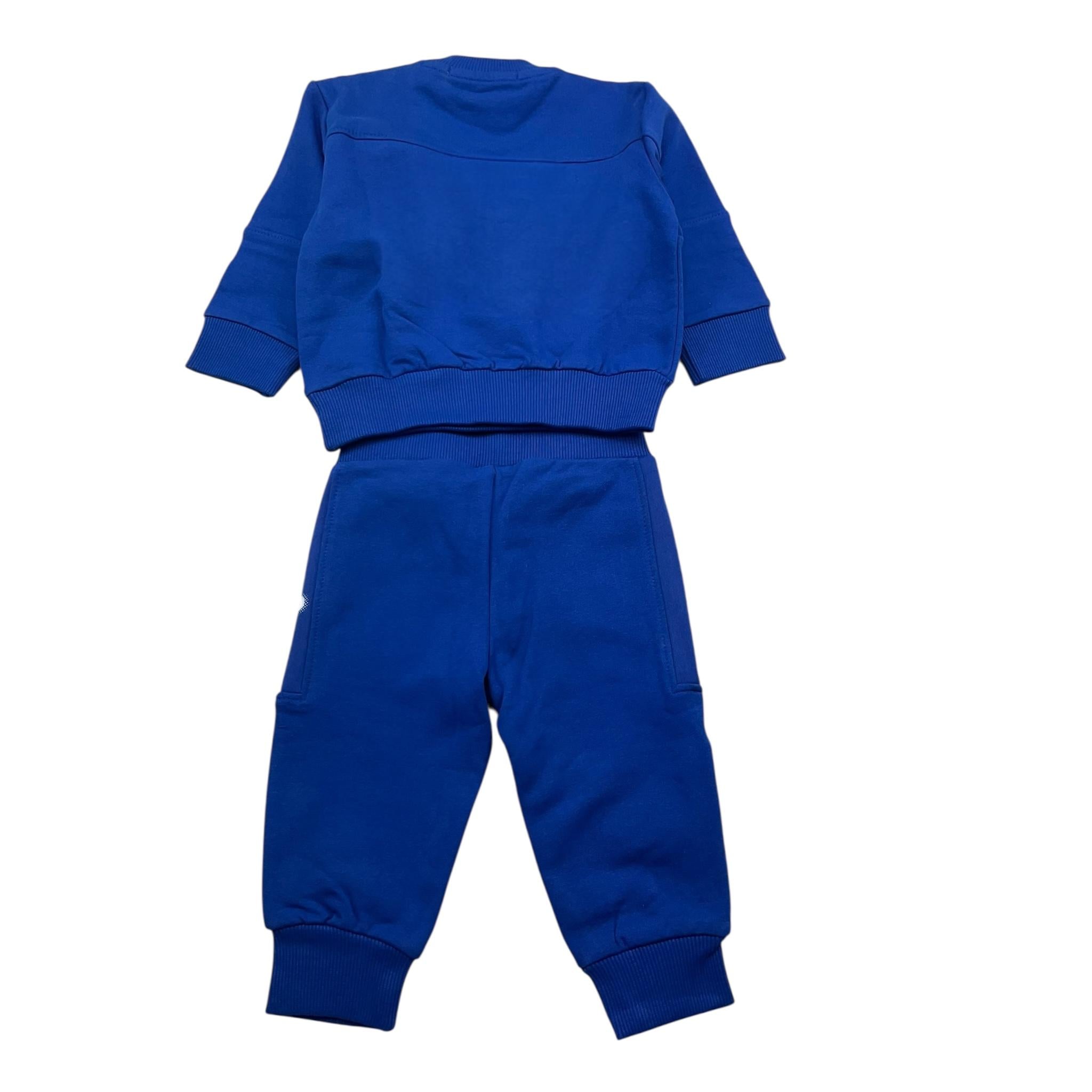 CESARE PACIOTTI completo 2pz tinta unita felpa-pantalone Cobalto per Neonato COMP5301BX COBALTO CESARE PACIOTTI 