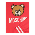 MOSCHINO maglia girocollo tinta unita con stampa orso Rosso per Bambino MYW00JXXJ ROSSO MOSCHINO 