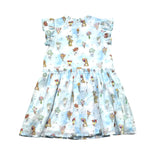 Moschino Abito Tinta Unita con Stampa per Bambina HDV0HH AZZURRO MOSCHINO 