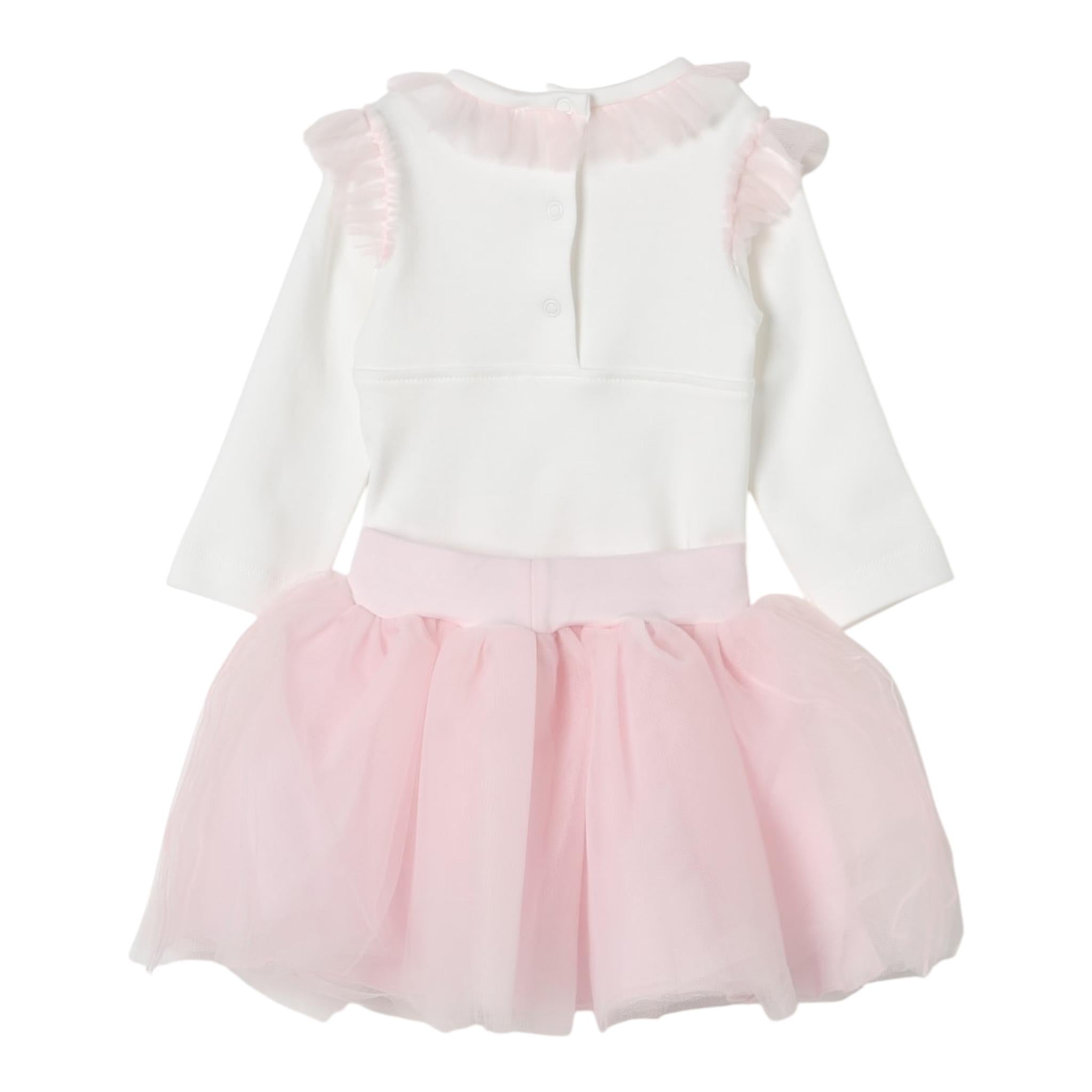 MONNALISA completo 2pz body-gonna bicolore Bianco/rosa per Neonata 35D504 BIANCO/ROSA MONNALISA 