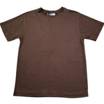 Paolo Pecora T-Shirt Girocollo Tinta Unita per Bambino PP4222 MARRONE PAOLO PECORA 