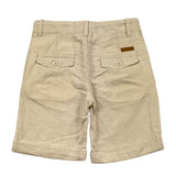 Losan Einfarbige Bermudashorts mit elastischer Taille in Beige für Jungen