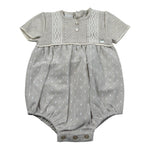 Paz Rodriguez Pagliaccetto Tinta Unita Mezza Manica per Neonata 005122623X BEIGE PAZ RODRIGUEZ 