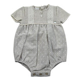 Paz Rodriguez Pagliaccetto Tinta Unita Mezza Manica per Neonata 005122623X BEIGE PAZ RODRIGUEZ 