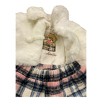 SWEET JUNIOR completo 3 pezzi pelliccia-shirt-gonna Panna per Neonata AR865 PANNA SWEET JUNIOR 