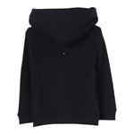 TOMMY HILFIGER felpa con zip e cappuccio tinta unita con logo Blu per Bambino KB0KB09057X BLU TOMMY HILFIGER 