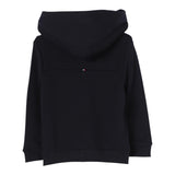 TOMMY HILFIGER felpa con zip e cappuccio tinta unita con logo Blu per Bambino KB0KB09057X BLU TOMMY HILFIGER 