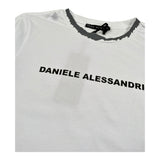 Dsquared2 Shirt Girocollo Tinta Unita con Stampa per Bambino 1231M1362 BIANCO DSQUARED2 
