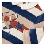 MAYORAL completo 2pz maglia-ghettina tinta unita con fantasia a righe Blu per Neonato 25111 BLU MAYORAL 