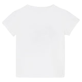 Liu Jo T-Shirt Girocollo Tinta Unita con Stampa E Brillantini per Neonata KA5093NX BIANCO LIU JO 