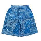 Machen Sie Bermuda Solid Color Bandana Muster Blau für Jungen