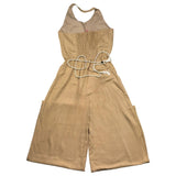 Liu Jo Palazzo Model Einteiliger Jumpsuit Einfarbig Beige Für Mädchen