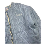 SAINT BARTH cardigan tinta unita con stampa Azzurro per Bambina MLE001 AZZURRO SAINT BARTH 