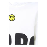 Barrow Kids Felpa Chiusa Tinta Unita con Cappuccio E Stampa per Bambino S5BKJUHS062 BIANCO BARROW KIDS 
