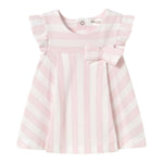 Mayoral Abito Mezza Manica Fantasia A Righe per Neonata 1847 BIANCO/ROSA MAYORAL 