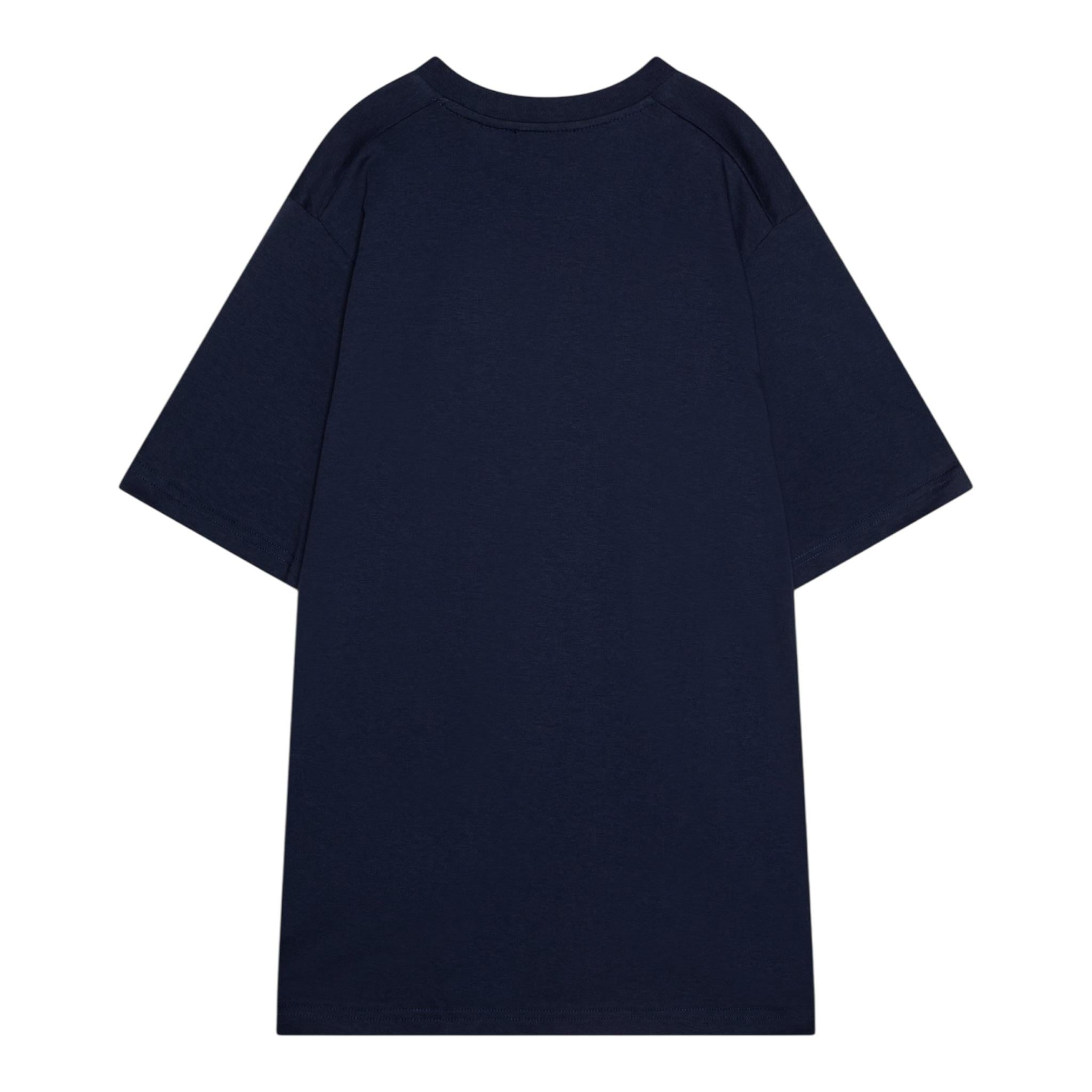 Dsquared2 T-Shirt Girocollo Tinta Unita con Stampa per Bambino DQ2478 BLU DSQUARED2 