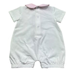 Le Bebe Pagliaccetto Mezza Manica Tinta Unita con Stampa per Neonata LBG6261 BIANCO LE BEBE 