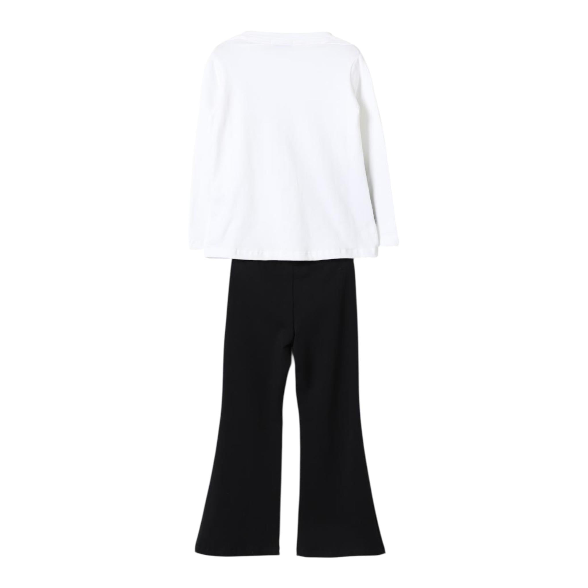 PINKO completo 2pz shirt-leggins bicolore Bianco/nero per Bambina F4PIBGTL210 BIANCO/NERO PINKO 