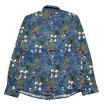 Manuel Ritz Camicia Manica Lunga Tinta Unita con Stampa Floreale per Bambino MR2893 BLU MANUEL RITZ 