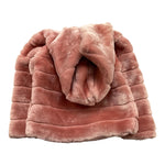 MY TIMES pellicce tinta unita con zip e cappuccio Rosa per Neonata 825 ROSA MY TIMES 