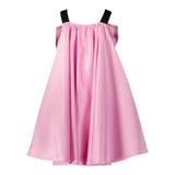 Twinset Schlichtes Trägerkleid mit rosa Schleife für Baby-Mädchen