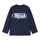 MAYORAL shirt girocollo tinta unita con stampa Blu per Neonato 4046NX BLU MAYORAL 