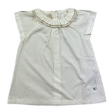Chicco Shirt Halbarm Einfarbig Weiß Für Baby Mädchen