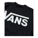 VANS felpa chiusa girocollo tinta unita con logo Nero per Bambino VN000K99BLK1 NERO VANS 