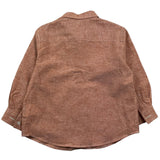 Paolo Pecora Langarmhemd Solid Earth Color für Jungen