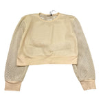 Janice Felpa Tinta Unita Traforata per Bambina JN678R BEIGE JANICE 