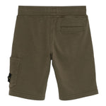 Stone Island Bermuda Tinta Unita con Elastico In Vita per Bambino K1S166S200006 VERDE STONE ISLAND 