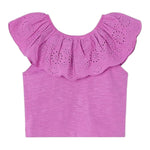 Mayoral Top Tinta Unita con Scollo A Barca per Bambina 3012 VIOLA MAYORAL 