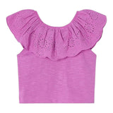 Mayoral Top Tinta Unita con Scollo A Barca per Bambina 3012 VIOLA MAYORAL 