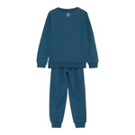 TRUSSARDI completo 2pz felpa-pantalone tinta unita Blu per Neonato TIA24121CFXX BLU TRUSSARDI 