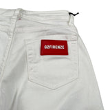 G2Firenze Jeans tinta unita con Bottoni Bianco per Bambino 00597 BIANCO G2FIRENZE 