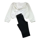 MOSCHINO completo 2pz bicolore felpa-leggins Bianco/nero per Bambina HDK036 BIANCO/NERO MOSCHINO 