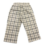 J.O. Milano Pantalone Tinta Unita Fantasia Quadri con Elastico In Vita per Bambino 274C2 BIANCO J.O. MILANO 