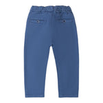 SARABANDA pantalone tinta unita con elastico in vita Blu per Neonato A161 BLU SARABANDA 