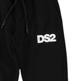 Dropseason2 Pantalone Tuta Tinta Unita con Stampa per Bambino SS25K027 NERO DROPSEASON2 