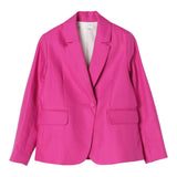 Chloe' Einfarbige Jacke mit magentafarbenen Knöpfen für Mädchen