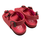 Gallucci Einfarbige Sandalen mit Schnallenverschluss Rosa für Baby Mädchen