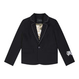 John Richmond Giacca Tinta Unita con Borchie per Bambino RBP25148GCX NERO JOHN RICHMOND 