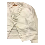 Please Schlichte Jacke mit Rüschen Creme für Mädchen